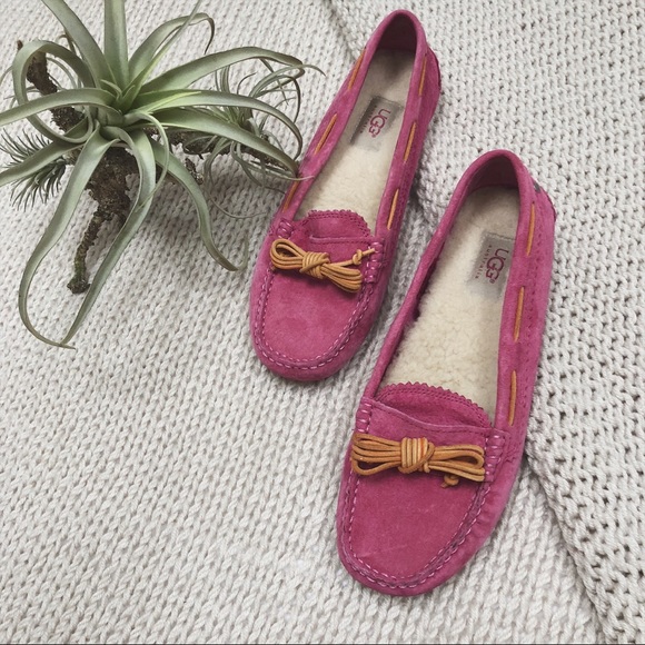 ugg pink loafers